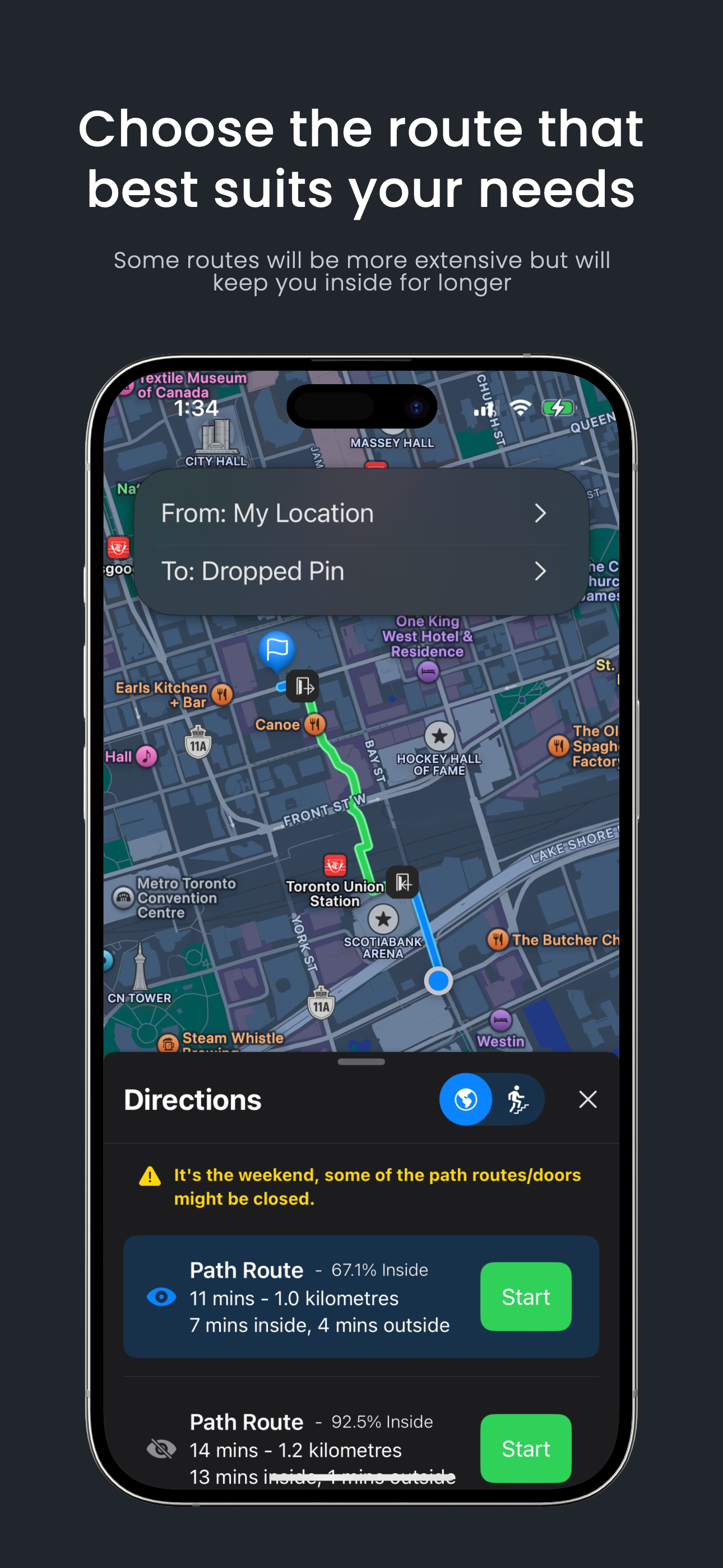Screenshot of the app 2